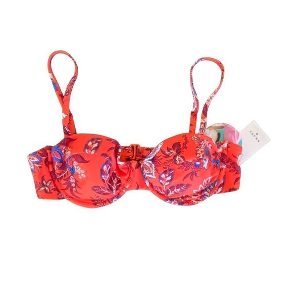 RHODE x Target Large Leafy Floral Print Underwire Bikini Swim Top Sz 18 NWT - Picture 6 of 13